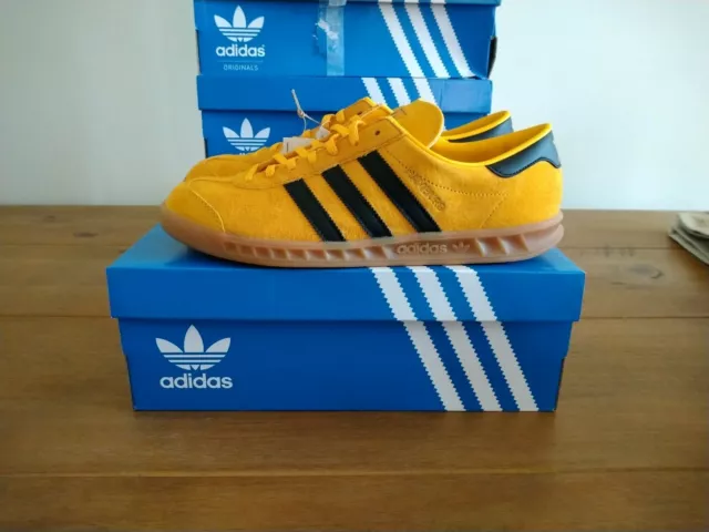ADIDAS ORIGINALS HAMBURG Yellow Black Size 9 UK BNIBWT 67.00