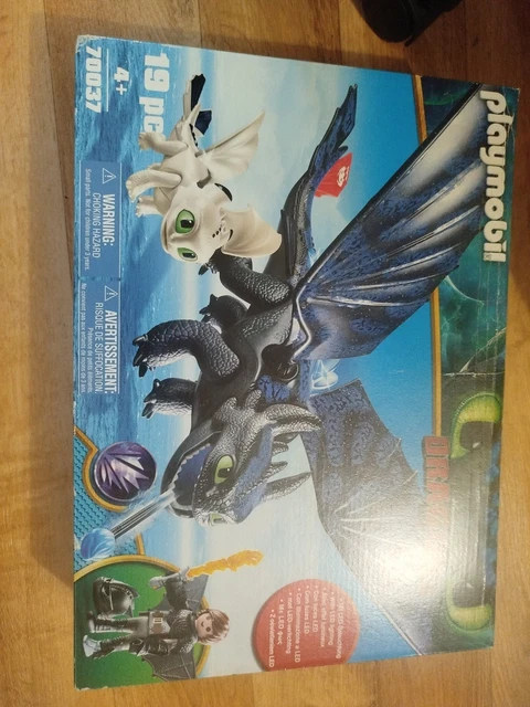 Playmobil Dragons 70037 - Krokmou, Harold Et Bébé Blanc - Occasion