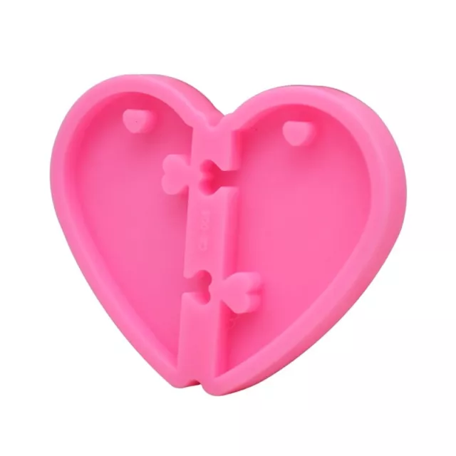 Valentine s Day Heart Pendant Keychain Resin Casting Mold Puzzle Heart Love Mold
