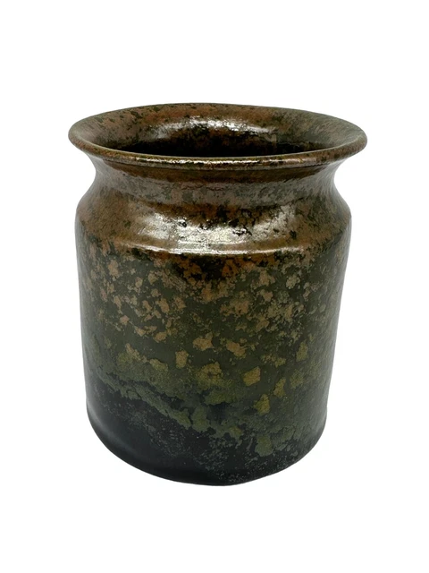 Vintage Danmark Glazed Pot Vase Urn EUC