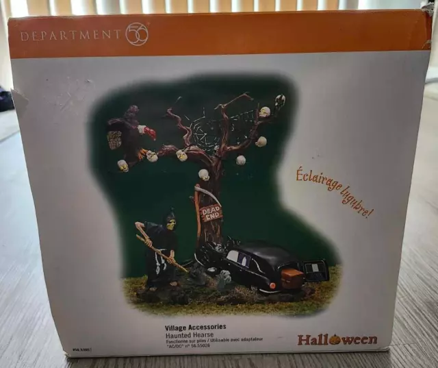 Dept. 56 Halloween Village Haunted Hearse Battery Op. Eyes Tail Lights #53057
