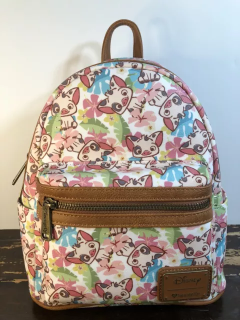 LOUNGEFLY DISNEY MOANA Pua Mini Backpack Bag Purse NWT 299.00