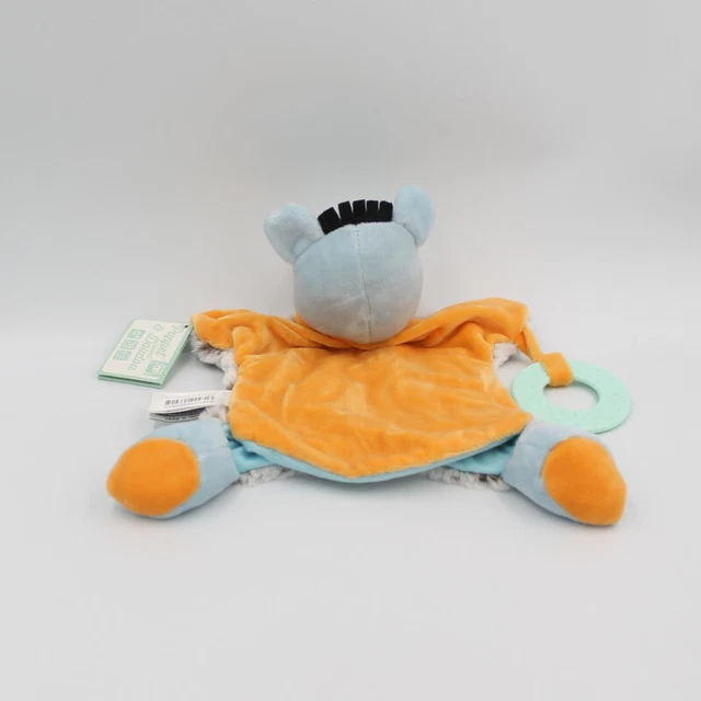 Doudou et compagnie marionnette ane cheval marron bleu orange Eureka - 29371 2