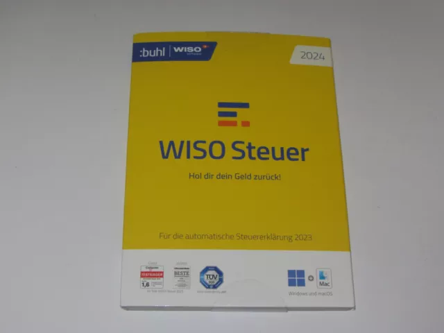 Buhl WISO Steuer 2024 CD-Box für die Steuererklärung 2023 - nicht registriert