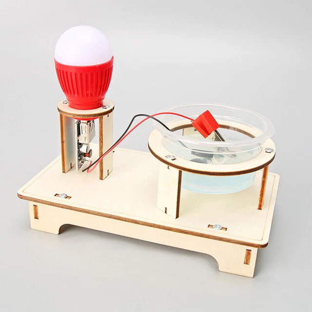 DIY Mini Hand Crank Generator Science Experiment Kit Education Model Toys-xp