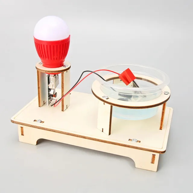 Hágalo usted mismo Mini Generador de Manivela de Mano Kit de Experimento Científico Modelo Educativo Juguetes-xp