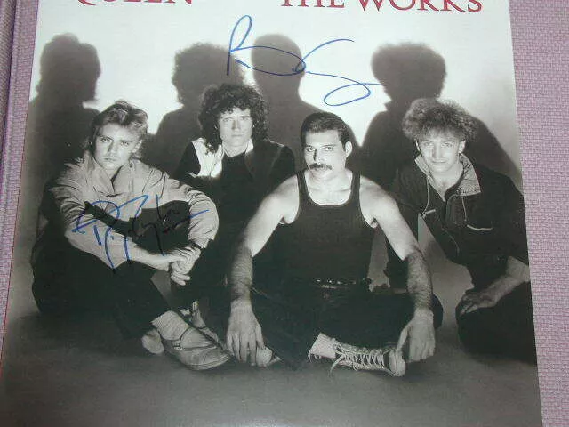 QUEEN-The Works-Autographed Vinyl By Brian & Roger-Original 2020-EX++