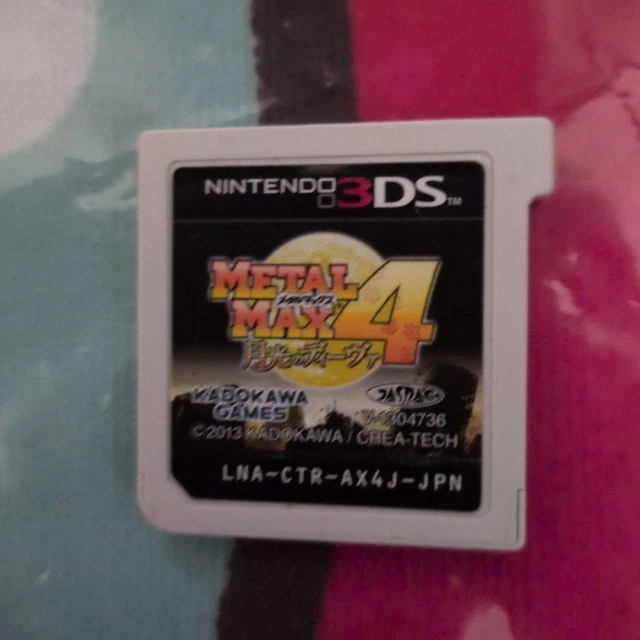 METAL MAX 4 Moonlight Diva Nintendo 3DS Game Cartridge Only Tested