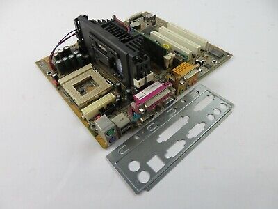Vintage Biostar M6TWG Slot 1/Socket 370 Mainboard w/PII 400MHz CPU & 128MB RAM