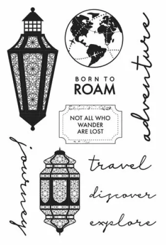 KAISERCRAFT Scrapbooking Clear Stamps - Journey - CS355