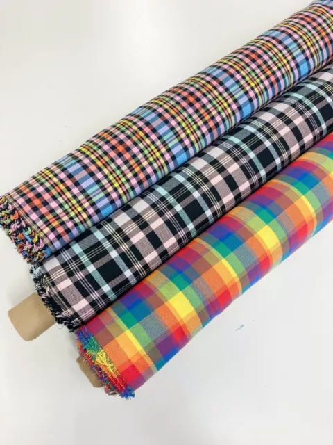 Karierter Stoff Poly Viskose Mischung warm weich schottisch Tartan kariert Schneiderei