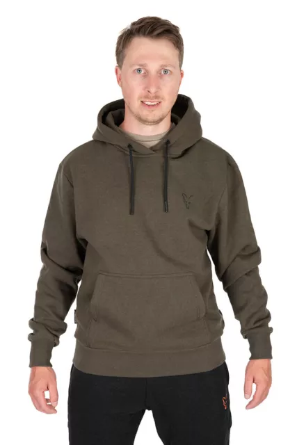 Fox Collection grün & schwarz Kapuzenpullover - Kollektion 2023 alle Größen - Karpfenangeln