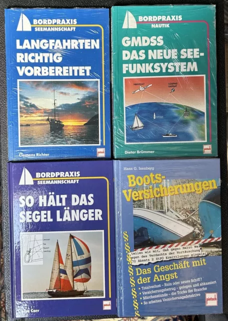 4 Bücher, Konvolut, Bücherpaket - Segeln, Boot, Funksystem - Neu/OVP - Pietsch