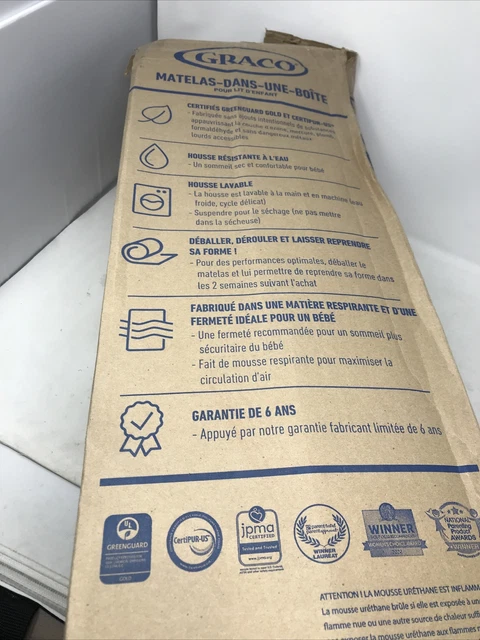 Graco Crib And Toddler Mattress In A Box -06710-400-PO