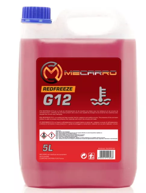 Liquide De Refroidissement Rouge G12 -37° 5L