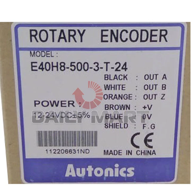 Encoder Rotativo AUTONOMICS E40H8-100-3-T-24 – E40H81003T24, Nuovo In Scatola