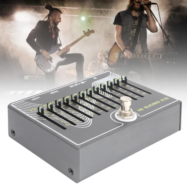 Equalizer 10‑Band With Volume/ Gain Guitar Musical Instrument Accessories HG5