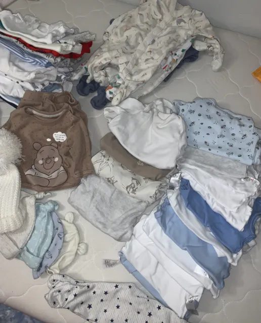Baby Boy huge Bundle  (50 pieces) 0-3 Months Summer/winter & Newborn