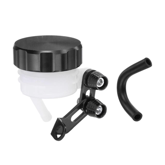 2 pz tazza olio freno alluminio, serbatoio liquido freni ABS, nero