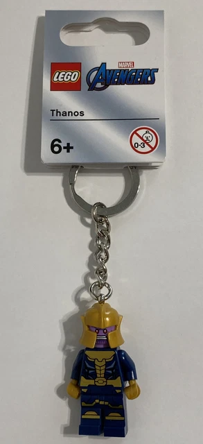 LEGO Marvel Avengers Thanos Minifigure Keychain Novelty Key Ring 854078 NEW