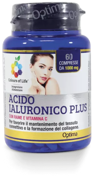 Acido Ialuronico Plus Con Rame E Vitamina C Colours Of Life® Optima Naturals 60