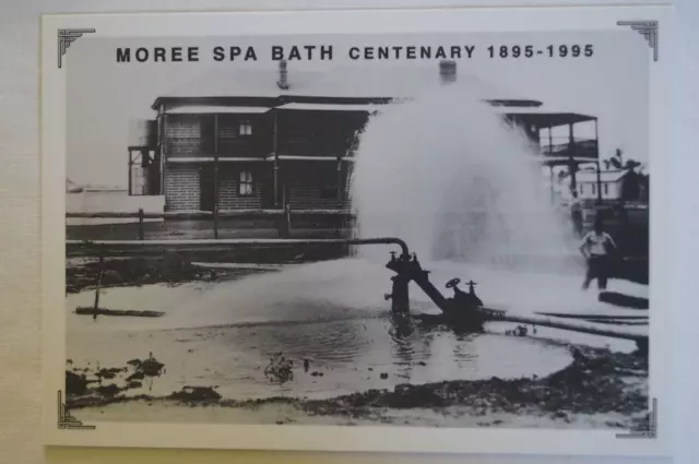 Moree Spa Bath Centenary 1895-1995 NSW Australia Collectable Souvenir Postcard 3