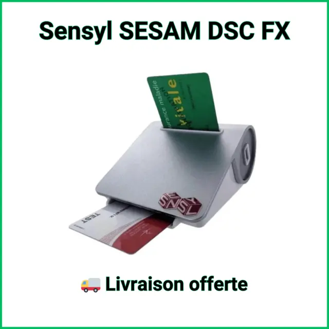 🥇✅Lecteur Carte Vitale Sensyl SESAM DSC FX 100% fonctionnel Parfait état ⭐⭐⭐⭐⭐ 2