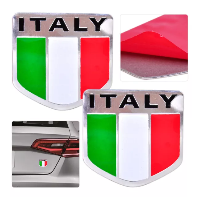 Kaufe Aluminium 3D Metall Italien Italienische Flagge Aufkleber Emblem  Abzeichen Aufkleber Auto Dekorieren