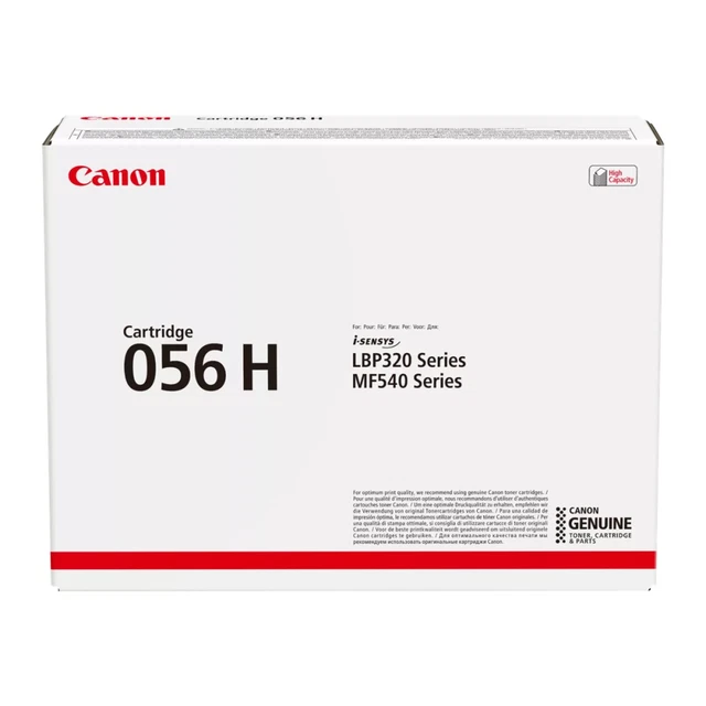 Canon 056 H Toner schwarz, Original Laser Tonerpatrone, 21000 Seiten