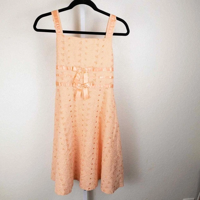 Bonnie Jean Girls Gingham Party Sundress, Size 16