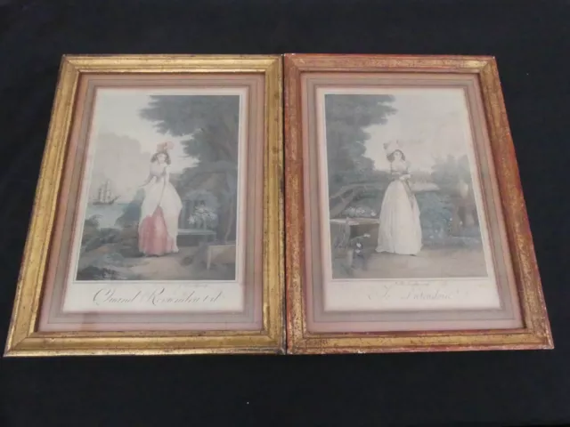 LOT 2 ANCIENNES GRAVURES LEVELLY vers 1820