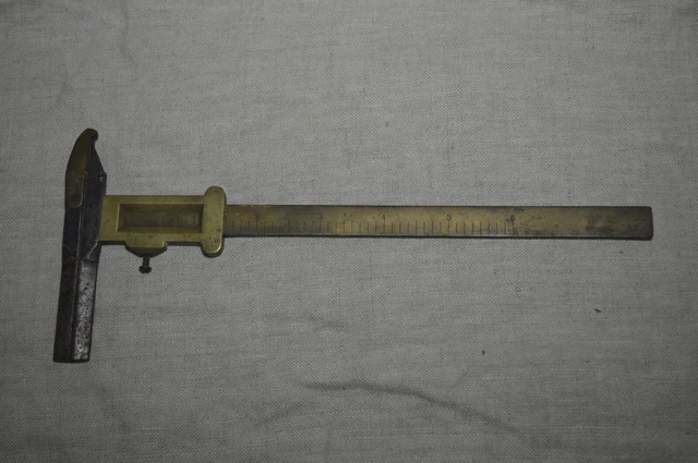 Vintage Japanese Metric and Imperial Vernier Caliper WWII Era Marked TOKYO