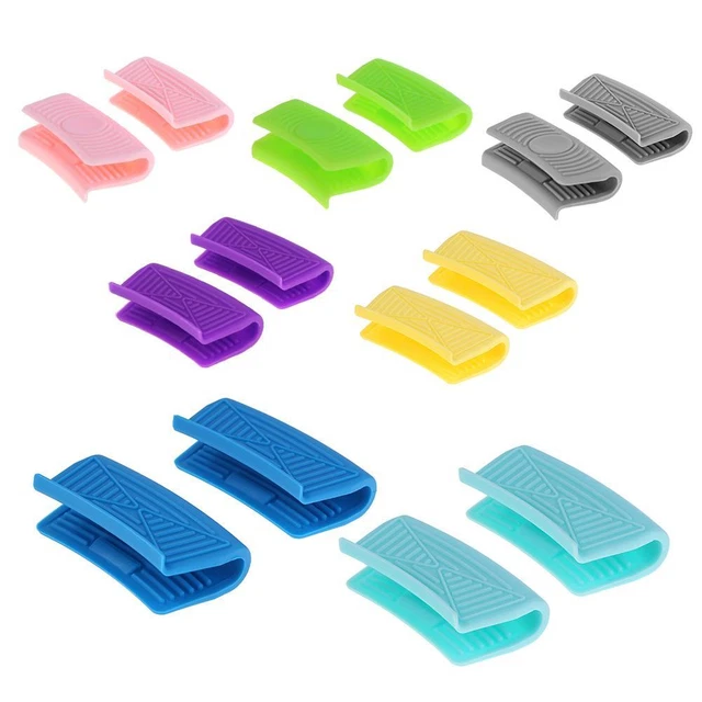 Casseruola in silicone comodo supporto clip pentola lavabile per cucina