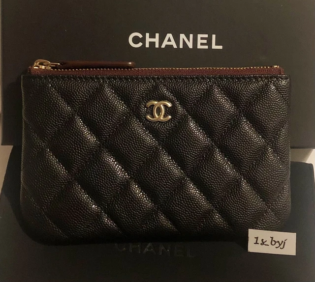 CHANEL MINI O Case Pouch in Black Caviar & Light Gold Hardware BRAND NEW  £500.00 - PicClick UK