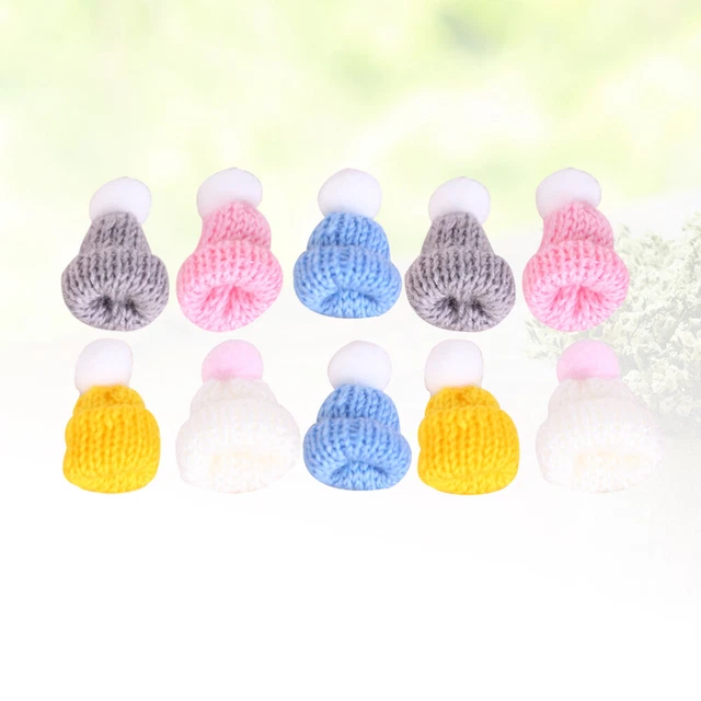 10 Pcs Weihnachtsanhänger Weihnachtsbaum Hängen Weinflasche Schneemann-Hut