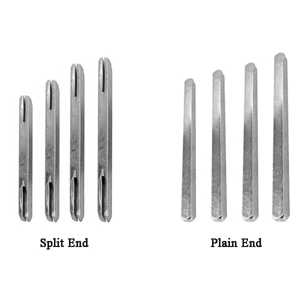 Spindle Bar 7mm x 130mm Plain Steel Bar Zinc Finish for