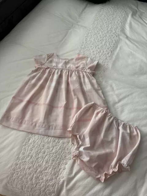 Burberry Baby Girls Dress And Shorts, Age 18 Months