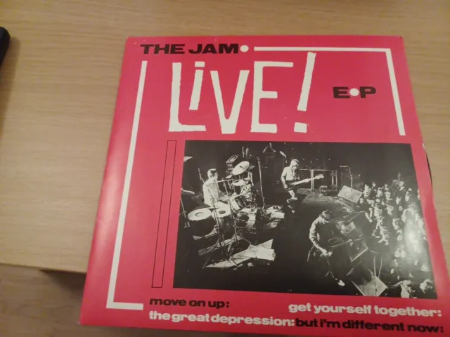 The Jam "Live" Ep "Move On Up +3"1983 Ex/Ex