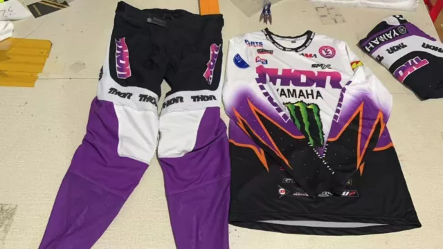 2024 Thor Yamaha Monster Team Motocross Gear Set Jersey/Pants MX ATV Racing Set