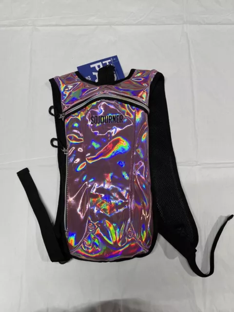 Sojourner HYDRATION PACK BACKPACK - 2L WATER BLADDER - HOLOGRAPHIC PINK