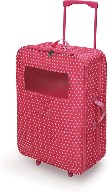 Trolley Doll Carrier Bag Case W/ Bags & Pillow Dolls Accessories Girls Toys Play