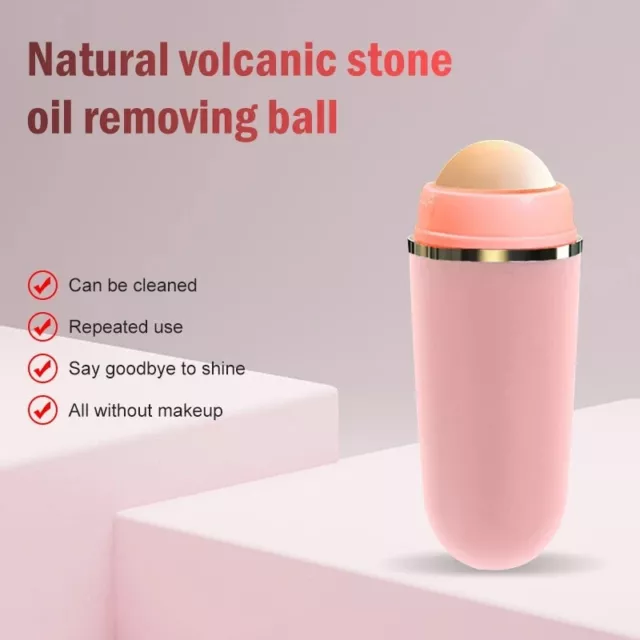 Bola absorbente de aceite de piedra volcánica portátil eliminación de poros de aceite facial limpieza