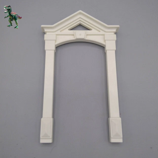Accessorio Playmobil Western: Telaio Porta Bianco Curvo + Porta | Per Casa Ranch | Come Nuovo