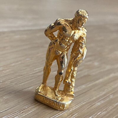 FÈVE Métal Doré MYTHOLOGIE Romaine Dieux et Déesse HERCULE 