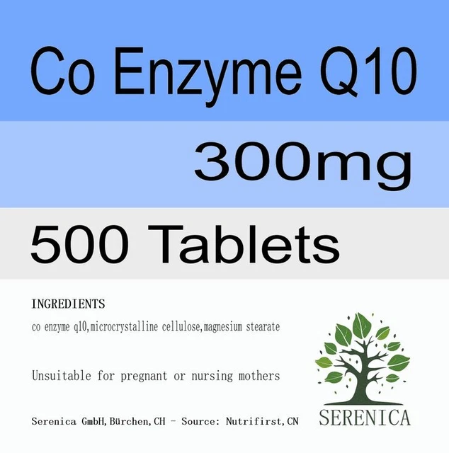 Ubiquinol Co Enzyme Q10 300mg COQ10 Vitamin x 500 Tablets