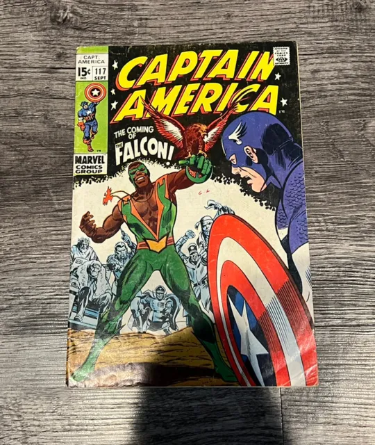 Captain America 117 1st Falcon Appearance Marvel Comics 1969 MCU