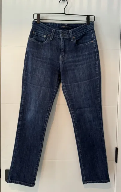 Levis Womens The Original Jean MidRise Skinny Jeans Dark Blue Wash Size 10