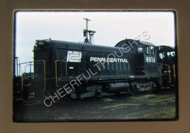 Original '70 Kodachrome Slide PC Penn Central 8619 SW8     34H57