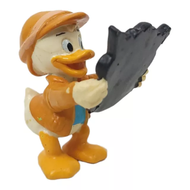 Vintage 1986 Disney Applause Explorer Dewey Duck Figure Mask Toy Duck Tails PVC