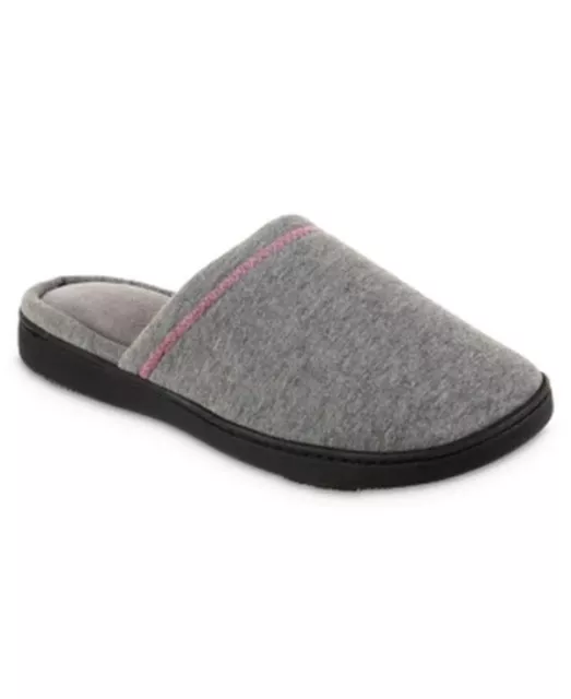 Isotoner Womens Heathered Jersey Jillian Clog Slipper